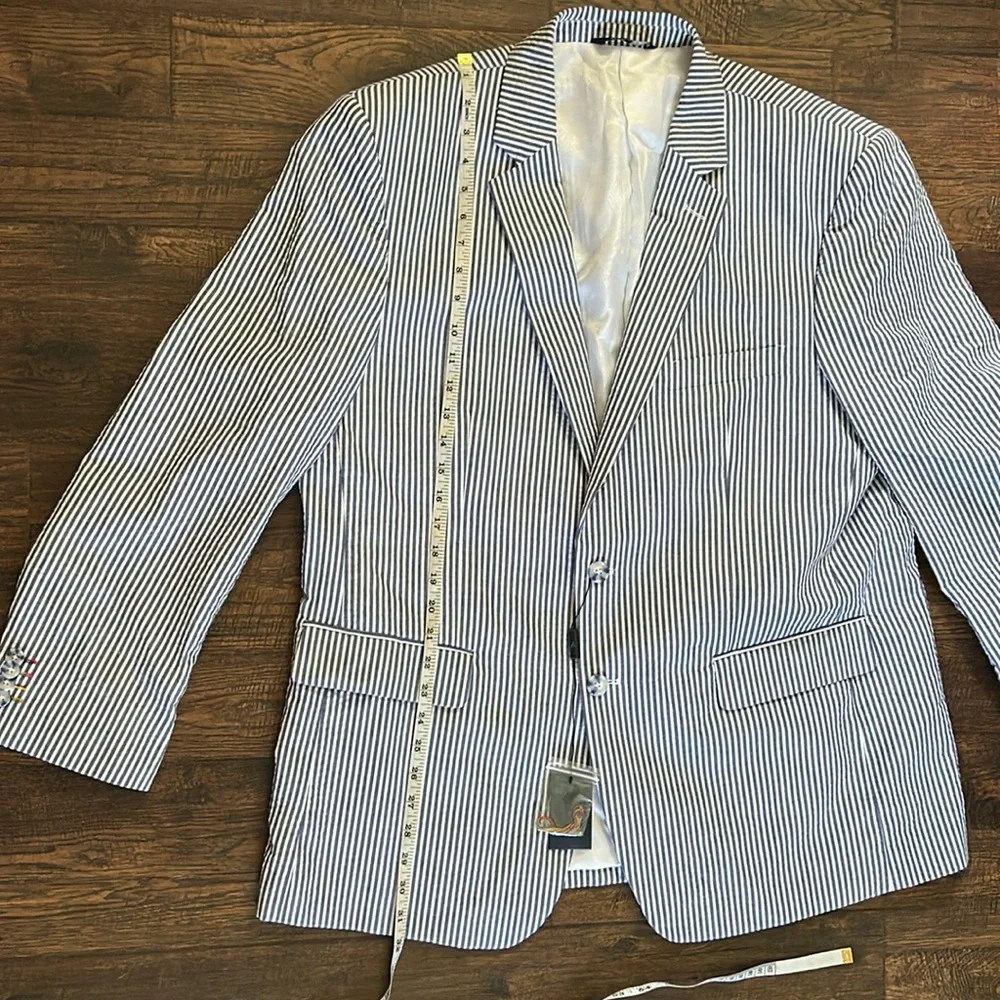 NWT Afazzy Seersucker 46R Blazer